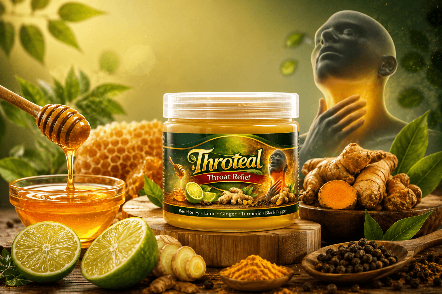 Throteal throat relief with honey and botanical ingredients